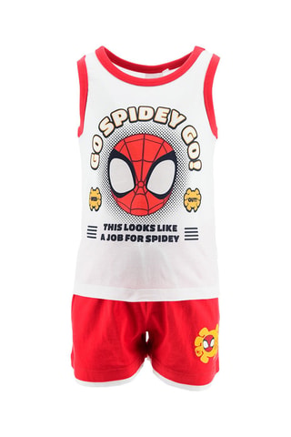 Camiseta de tirantes y short Spidey y sus sorprendentes amigos Marvel - Blanco