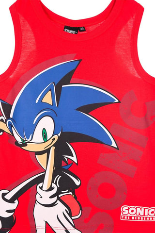 Camiseta de tirantes Sonic - Rojo
