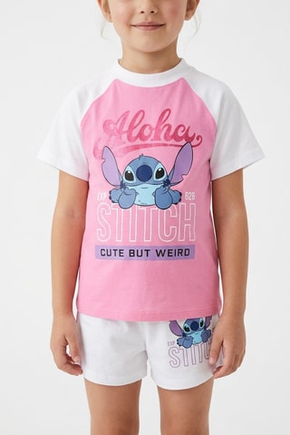 Camiseta y short Stitch Lilo y Stitch Disney - Rosa