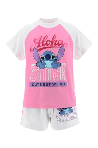 Camiseta y short Stitch Lilo y Stitch Disney - Rosa