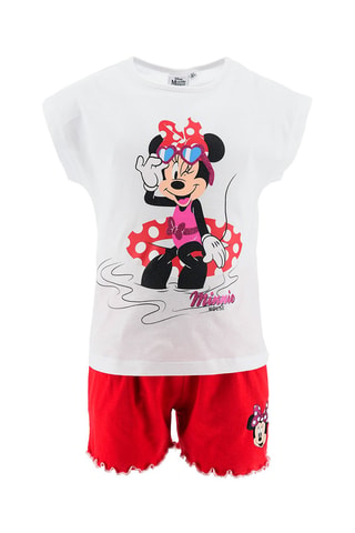 Camiseta y short Minnie Disney - Blanco