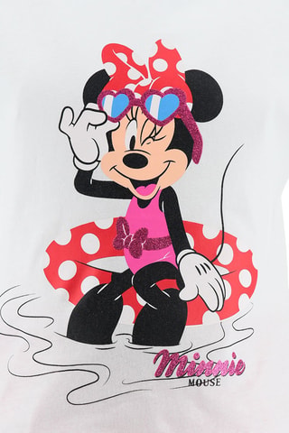 Camiseta y short Minnie Disney - Blanco