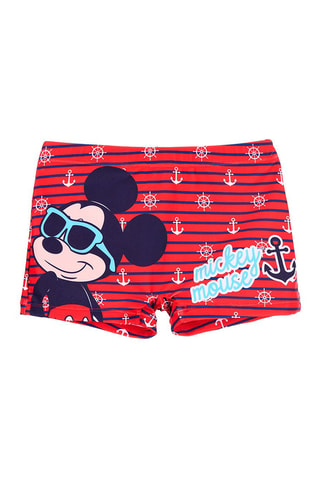 Bañador estilo bóxer Mickey Disney - Rojo