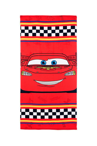 Toalla de playa Rayo McQueen Cars Disney Pixar - Rojo