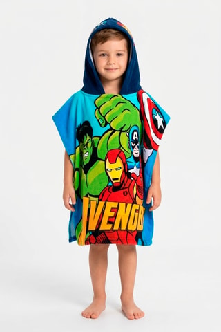 Capa de baño con capucha Los Vengadores Marvel - Azul marino