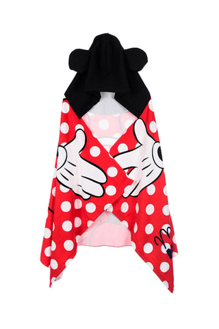 Capa de baño con capucha Minnie Disney - Rojo