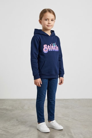 Sudadera con capucha Lilo y Stitch Disney - Azul marino