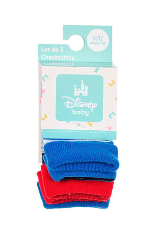3 pares de calcetines Mickey Disney - Multicolor
