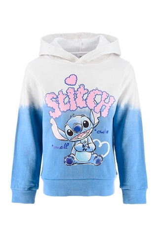 Sudadera con capucha dip-dye Stitch Lilo y Stitch Disney - Azul