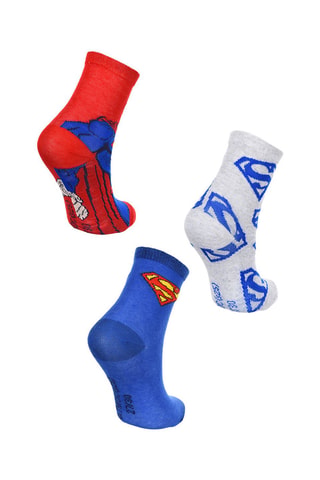 3 pares de calcetines Superman La Liga de la Justicia DC Comics - Multicolor