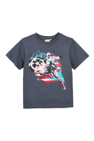 Camiseta Capitán América Los Vengadores Marvel - Gris