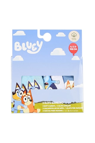 3 slips de algodón orgánico Bluey y Bingo Bluey - Multicolor