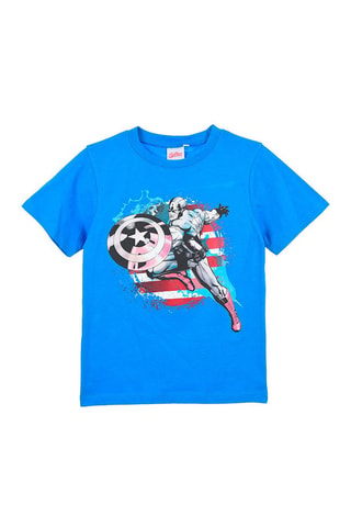 Camiseta Capitán América Los Vengadores Marvel - Azul