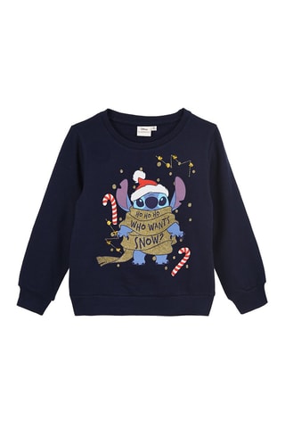 Sudadera Lilo y Stitch  Disney - Azul marino