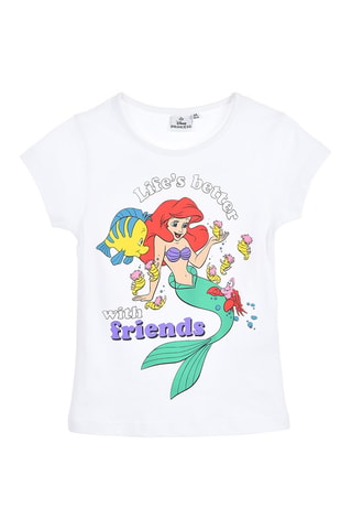 Camiseta Ariel La Sirenita Disney - Blanco