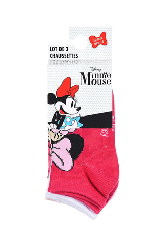 3 pares de calcetines Minnie y Daisy Disney - Multicolor