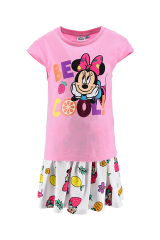 Camiseta y falda Minnie Disney - Rosa