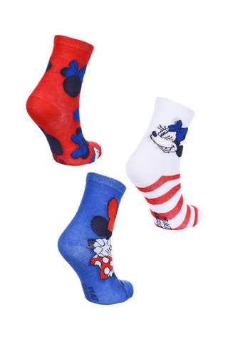 3 pares de calcetines Minnie Disney - Multicolor