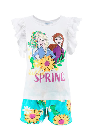 Camisetas y short Elsa y Anna Frozen Disney - Blanco