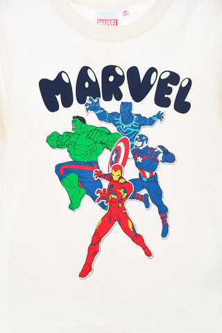 Camiseta Los Vengadores Marvel - Blanco
