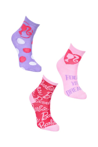 3 pares de calcetines Barbie - Multicolor