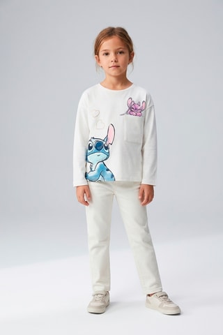 Camiseta Stitch y Ángel Lilo y Stitch Disney - Blanco
