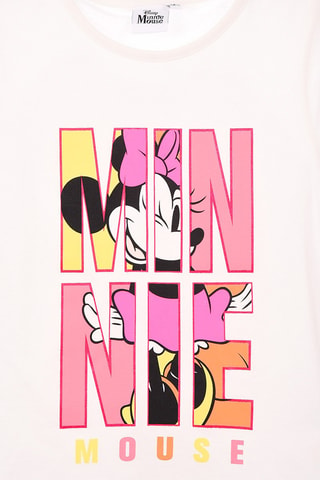 Camiseta Minnie Mouse Disney - Blanco