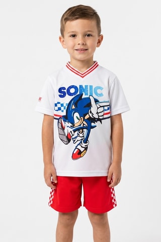 Camiseta y short Sonic - Blanco