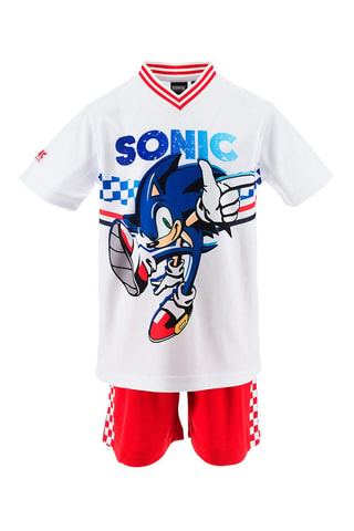 Camiseta y short Sonic - Blanco