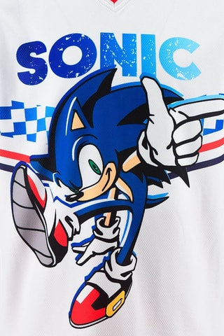 Camiseta y short Sonic - Blanco