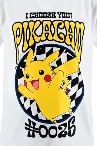 Camiseta y bermudas Pikachu Pokémon - Blanco