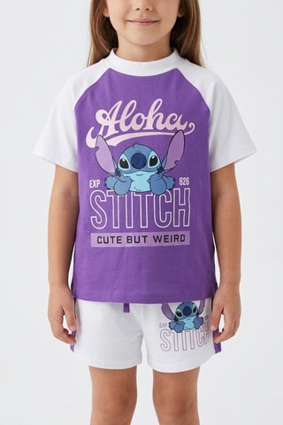 Camiseta y short Stitch Lilo y Stitch Disney - Violeta
