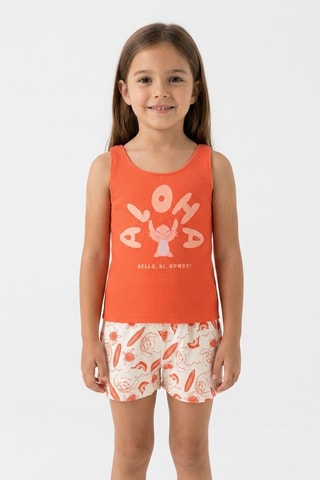 Pijama Stitch Lilo y Stitch Disney - Naranja