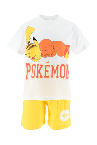 Pijama Pikachu y Charmander Pokémon - Blanco