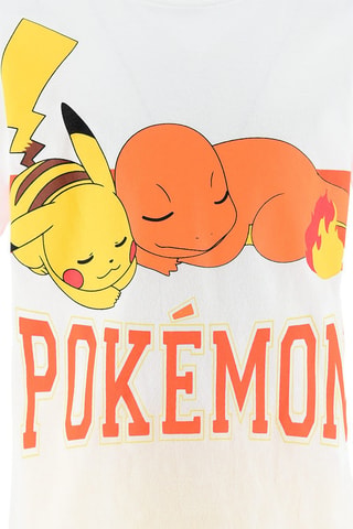Pijama Pikachu y Charmander Pokémon - Blanco