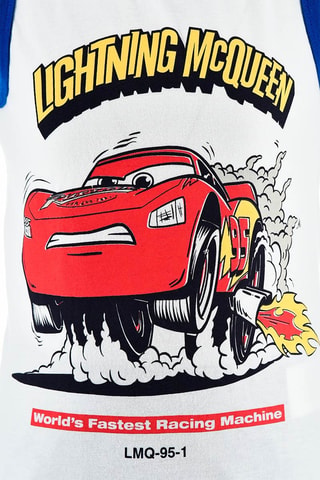 Pijama Rayo McQueen Cars Disney Pixar - Blanco