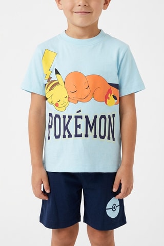 Pijama Pikachu y Charmander Pokémon - Azul