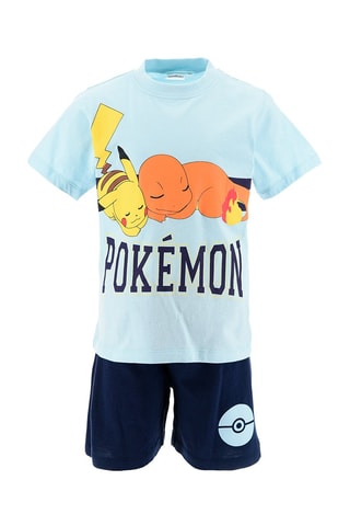 Pijama Pikachu y Charmander Pokémon - Azul