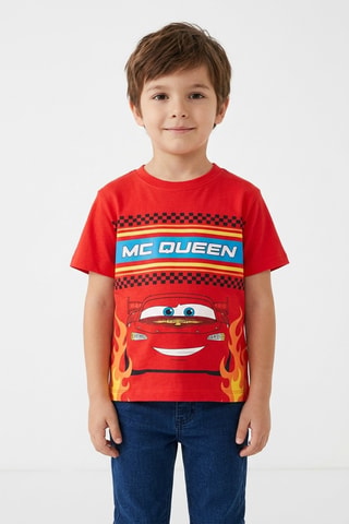 Camiseta Rayo McQueen Cars Disney Pixar - Rojo