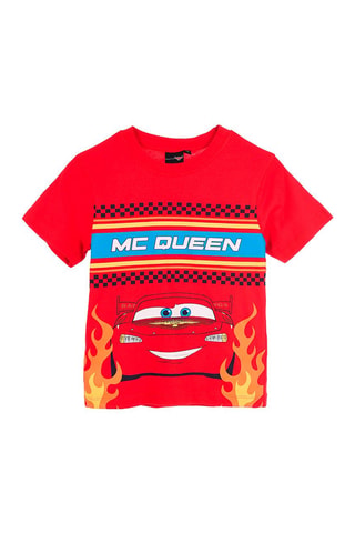 Camiseta Rayo McQueen Cars Disney Pixar - Rojo
