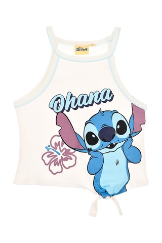 Camiseta de tirantes Stitch Lilo y Stitch Disney - Blanco