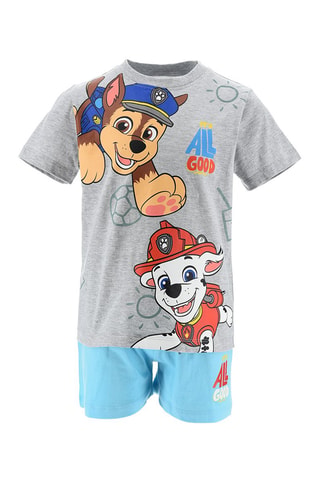 Camiseta y short Chase y Marshall La Patrulla Canina - Gris