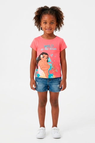 Camiseta Vaiana Disney - Rosa y azul