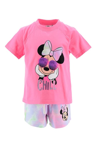 Camiseta y short Minnie Mouse Disney - Rosa