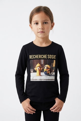 Camiseta Los Minions - Negro