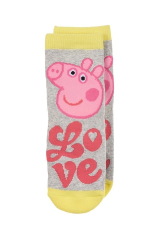 Calcetines antideslizantes Peppa Pig - Gris
