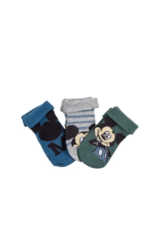 3 pares de calcetines Mickey Disney - Multicolor