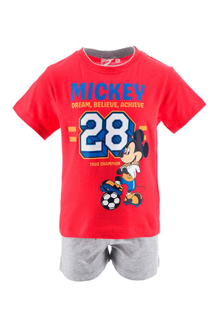 Camiseta y short Mickey Disney - Rojo