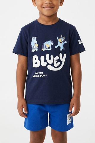 Camiseta y short Bluey - Azul marino