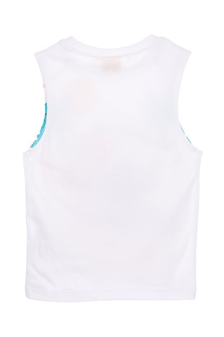 Camiseta de tirantes Ángel y Stitch Lilo y Stitch Disney - Blanco